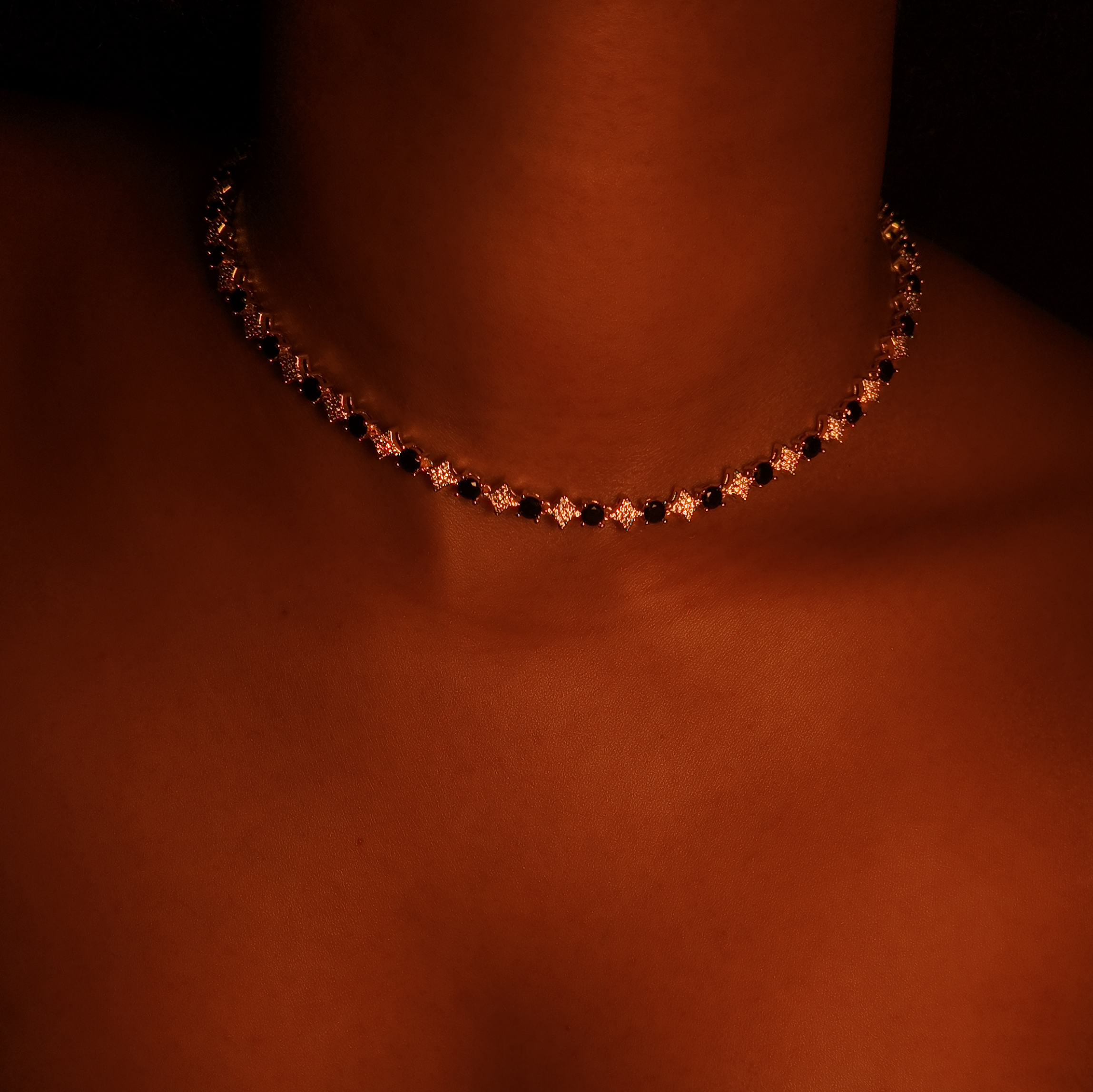 Checkered Tennis Chain